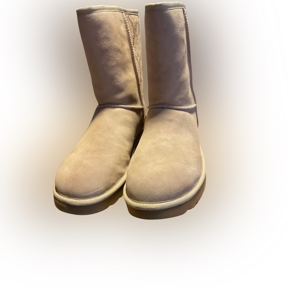 Pink Metallic Snakeskin UGG Boots